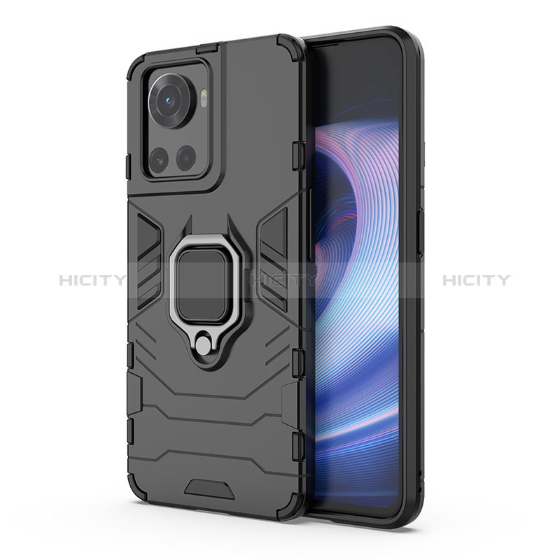 Custodia Silicone e Plastica Opaca Cover con Magnetico Anello Supporto per OnePlus Ace 5G