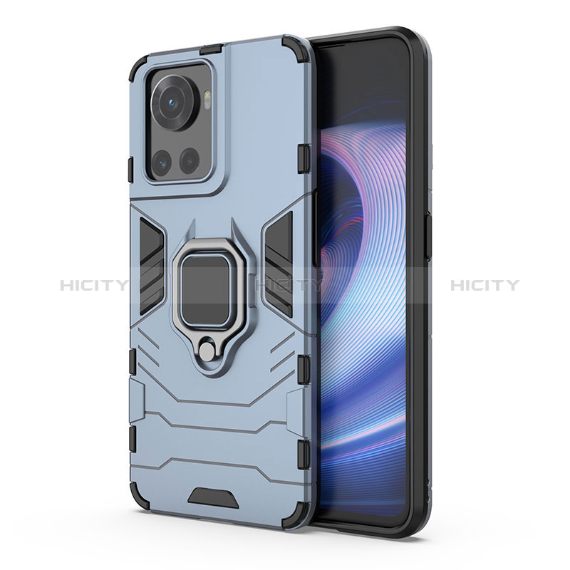 Custodia Silicone e Plastica Opaca Cover con Magnetico Anello Supporto per OnePlus Ace 5G