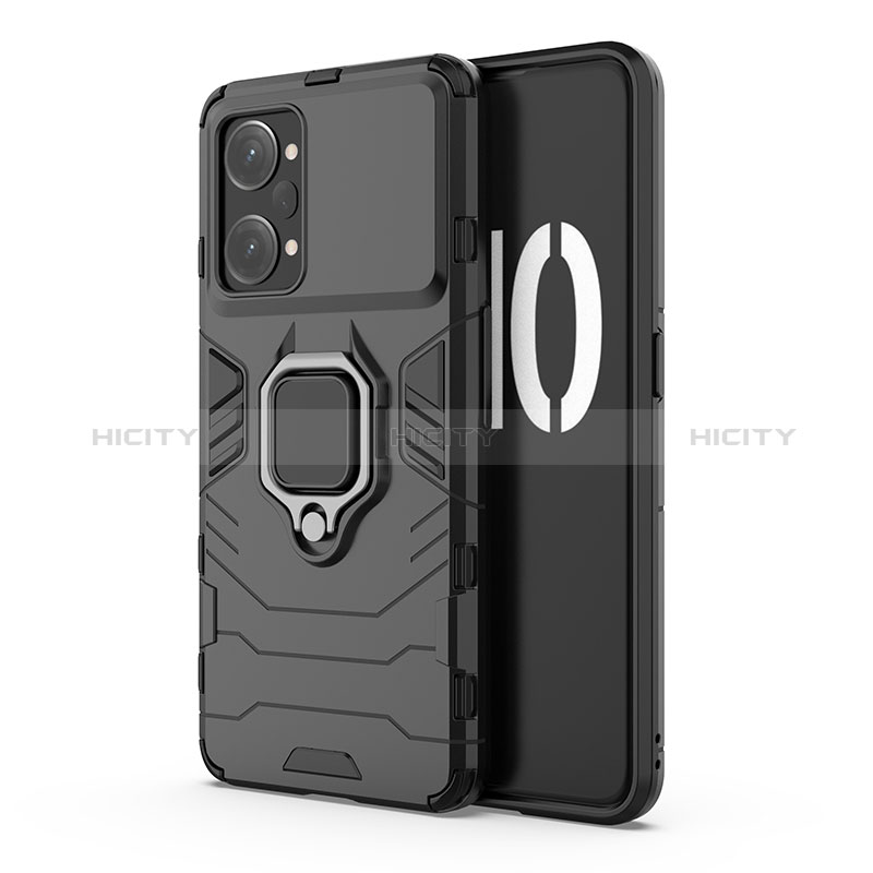 Custodia Silicone e Plastica Opaca Cover con Magnetico Anello Supporto per Oppo K10 Pro 5G