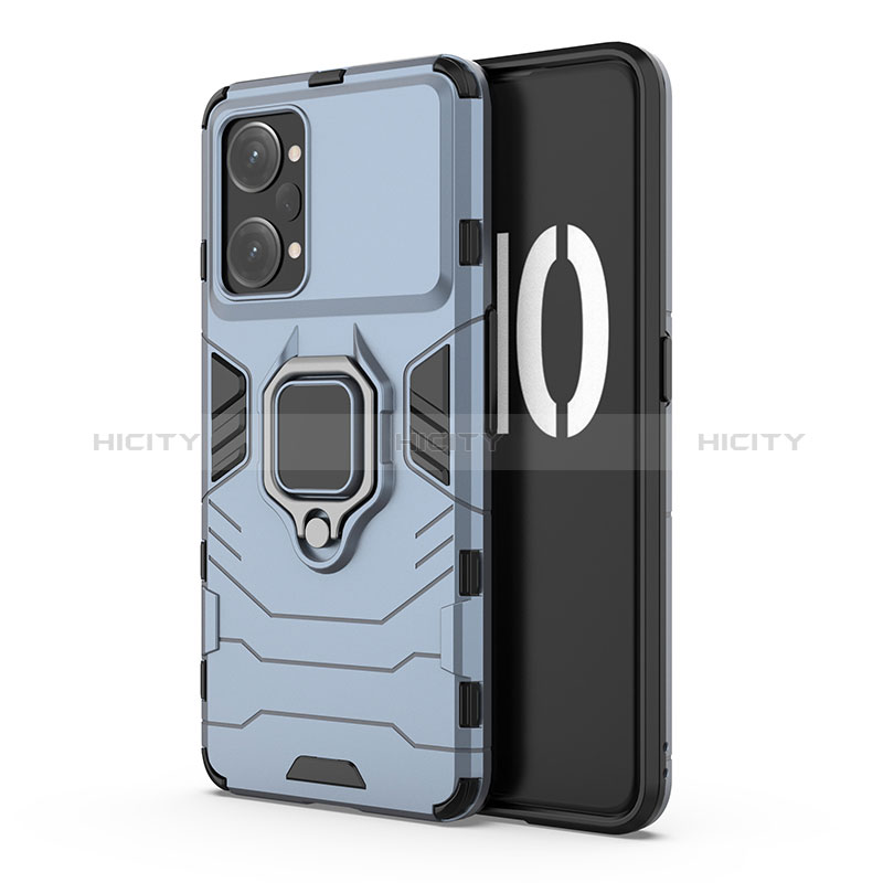 Custodia Silicone e Plastica Opaca Cover con Magnetico Anello Supporto per Oppo K10 Pro 5G