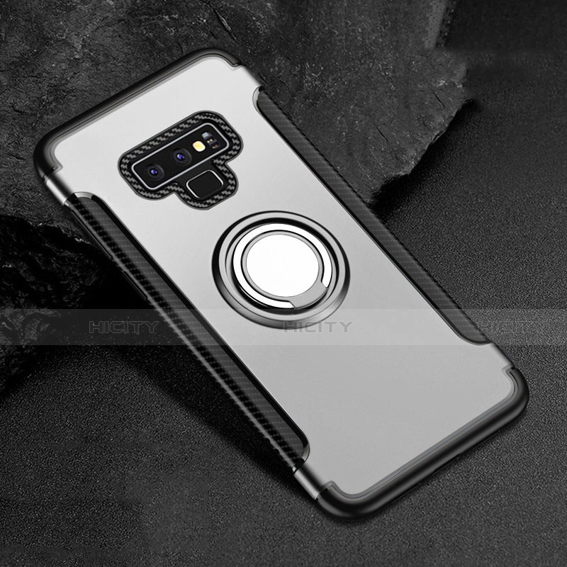 Custodia Silicone e Plastica Opaca Cover con Magnetico Anello Supporto per Samsung Galaxy Note 9