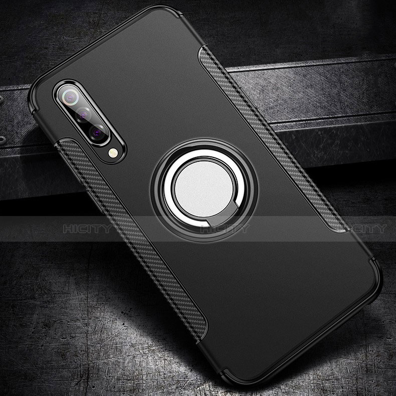 Custodia Silicone e Plastica Opaca Cover con Magnetico Anello Supporto per Xiaomi Mi 9