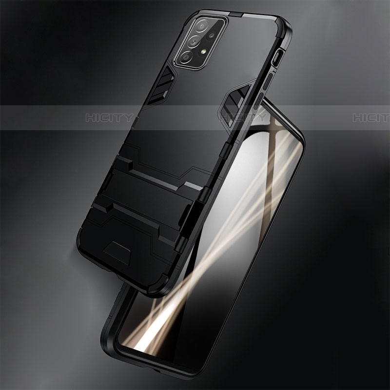 Custodia Silicone e Plastica Opaca Cover con Magnetico Anello Supporto R01 per Samsung Galaxy A33 5G