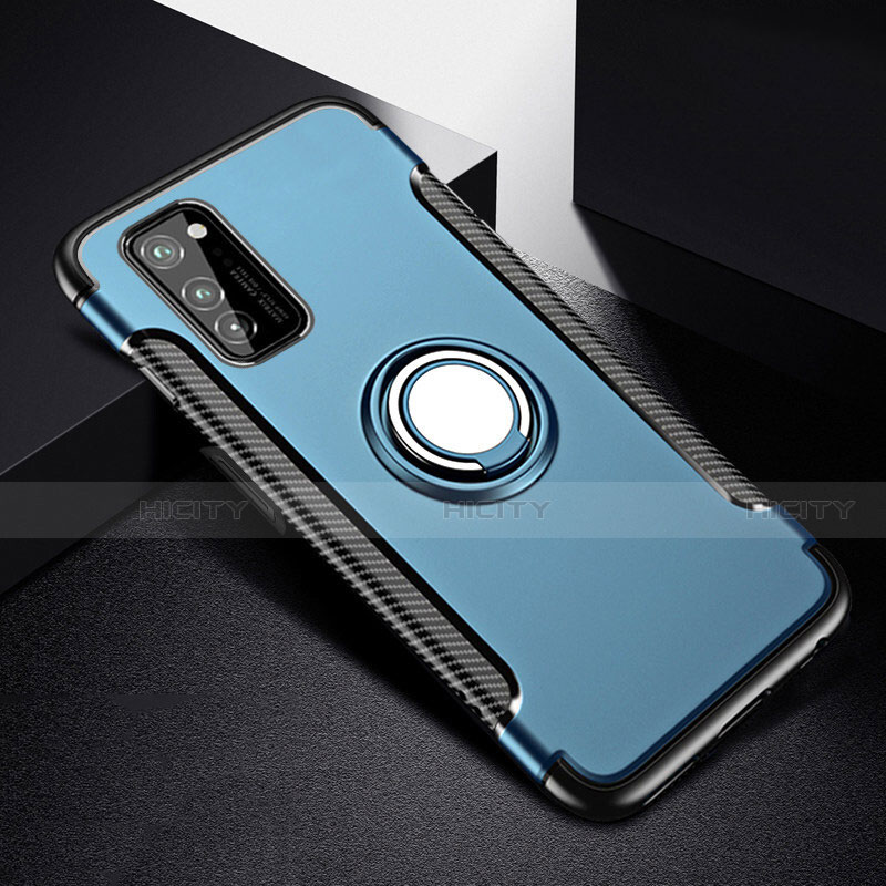 Custodia Silicone e Plastica Opaca Cover con Magnetico Anello Supporto R03 per Huawei Honor V30 Pro 5G