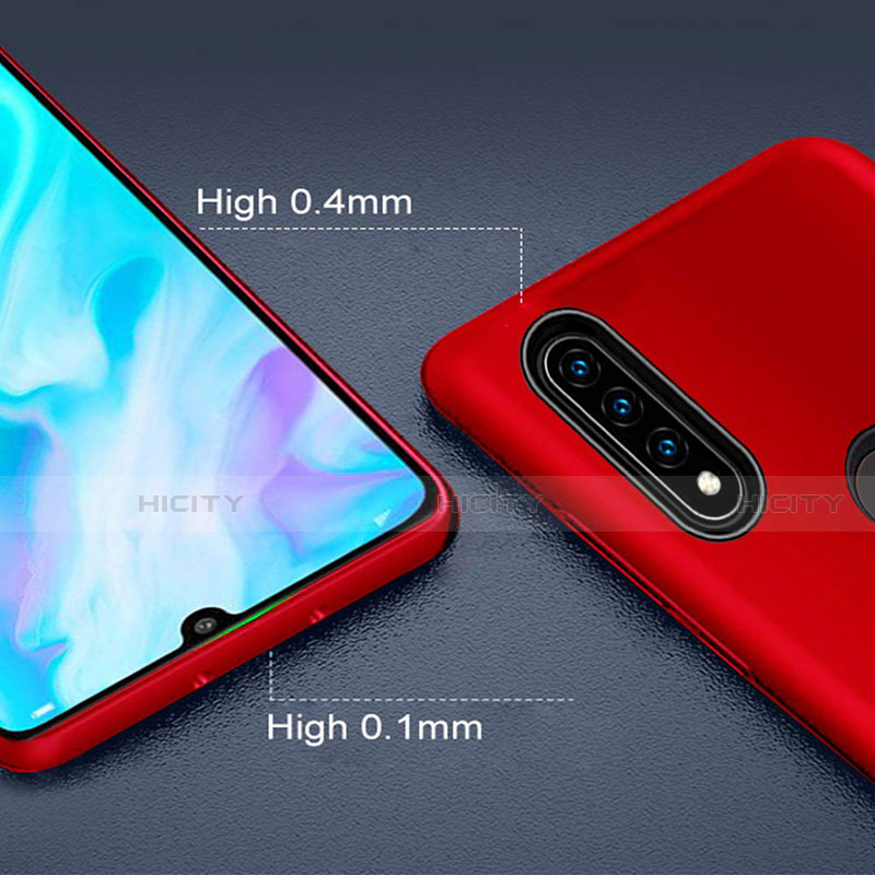 Custodia Silicone e Plastica Opaca Cover con Magnetico Anello Supporto R04 per Huawei P30 Lite