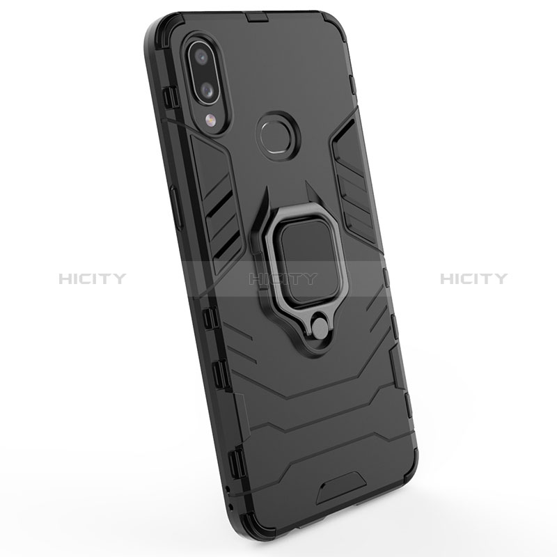 Custodia Silicone e Plastica Opaca Cover con Magnetico Anello Supporto S02 per Samsung Galaxy A10s