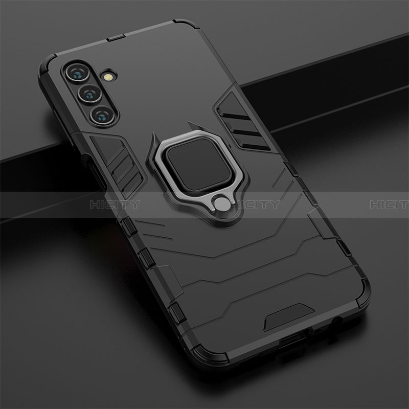 Custodia Silicone e Plastica Opaca Cover con Magnetico Anello Supporto S02 per Samsung Galaxy A13 5G