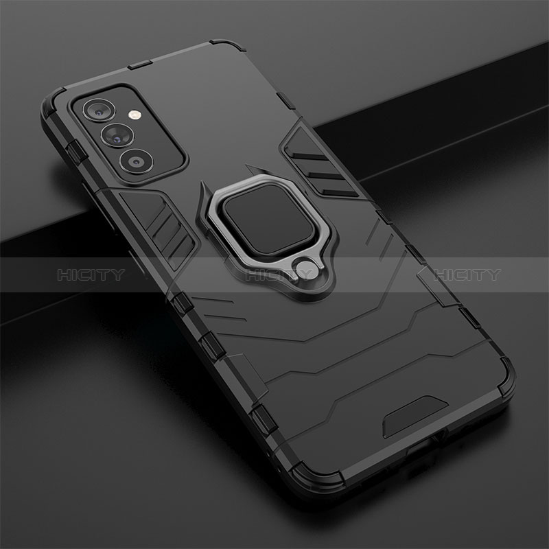 Custodia Silicone e Plastica Opaca Cover con Magnetico Anello Supporto S02 per Samsung Galaxy A15 5G