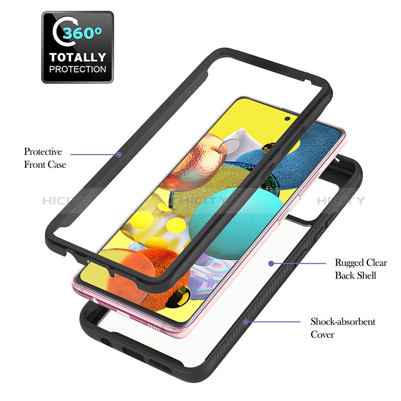 Custodia Silicone e Plastica Opaca Cover con Magnetico Anello Supporto YB1 per Samsung Galaxy M40S