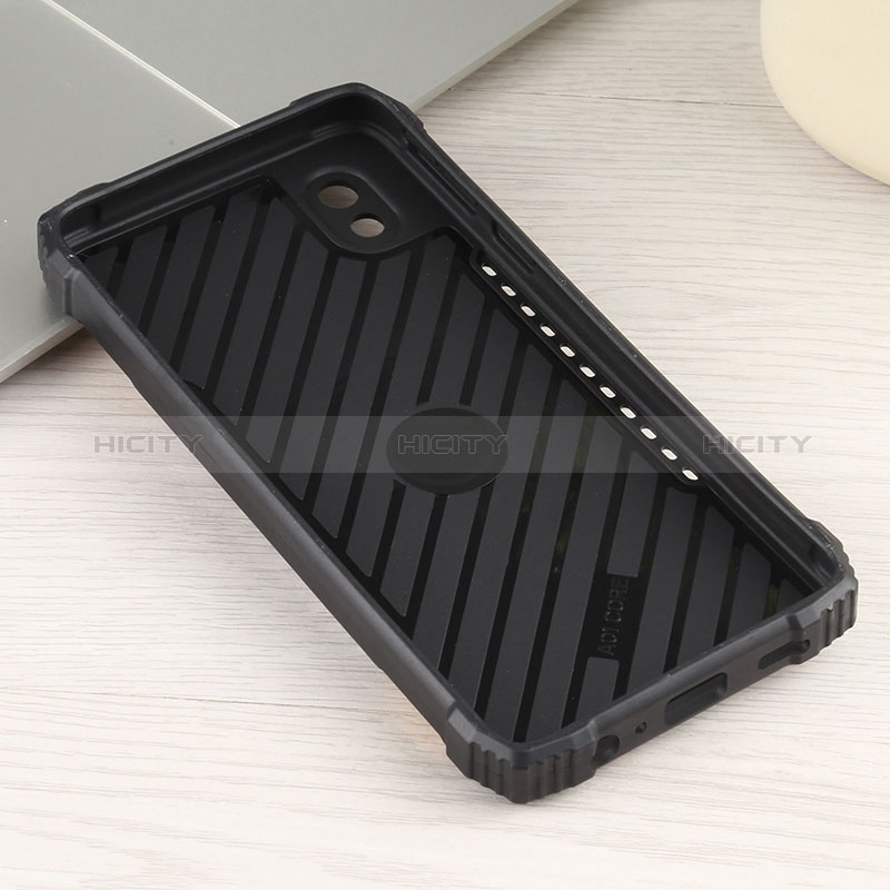 Custodia Silicone e Plastica Opaca Cover con Magnetico Anello Supporto ZJ2 per Samsung Galaxy M01 Core