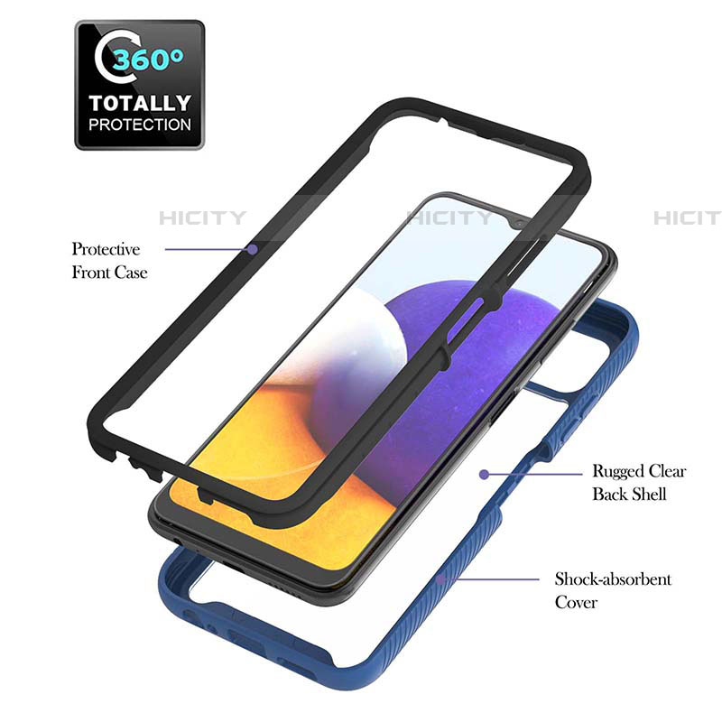 Custodia Silicone e Plastica Opaca Cover con Magnetico Anello Supporto ZJ5 per Samsung Galaxy F42 5G