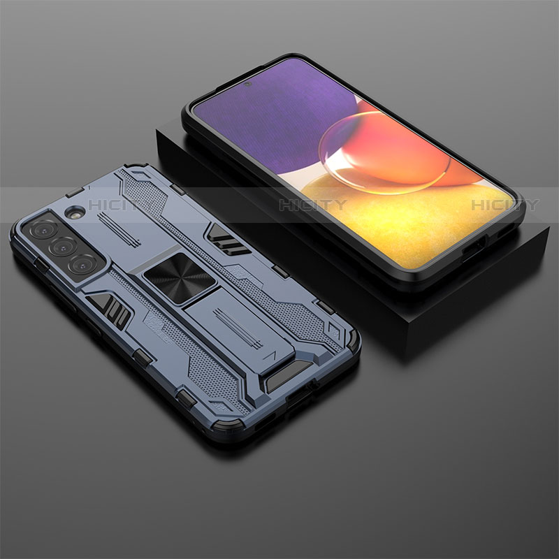 Custodia Silicone e Plastica Opaca Cover con Magnetico Supporto A01 per Samsung Galaxy S23 Plus 5G