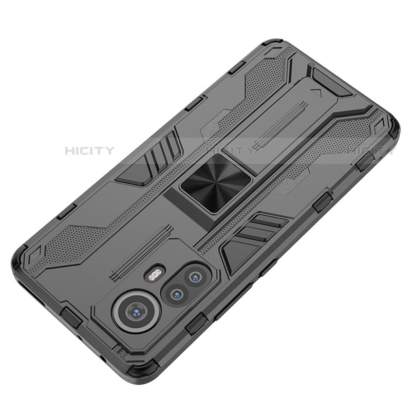 Custodia Silicone e Plastica Opaca Cover con Magnetico Supporto A01 per Xiaomi Mi 12S Pro 5G