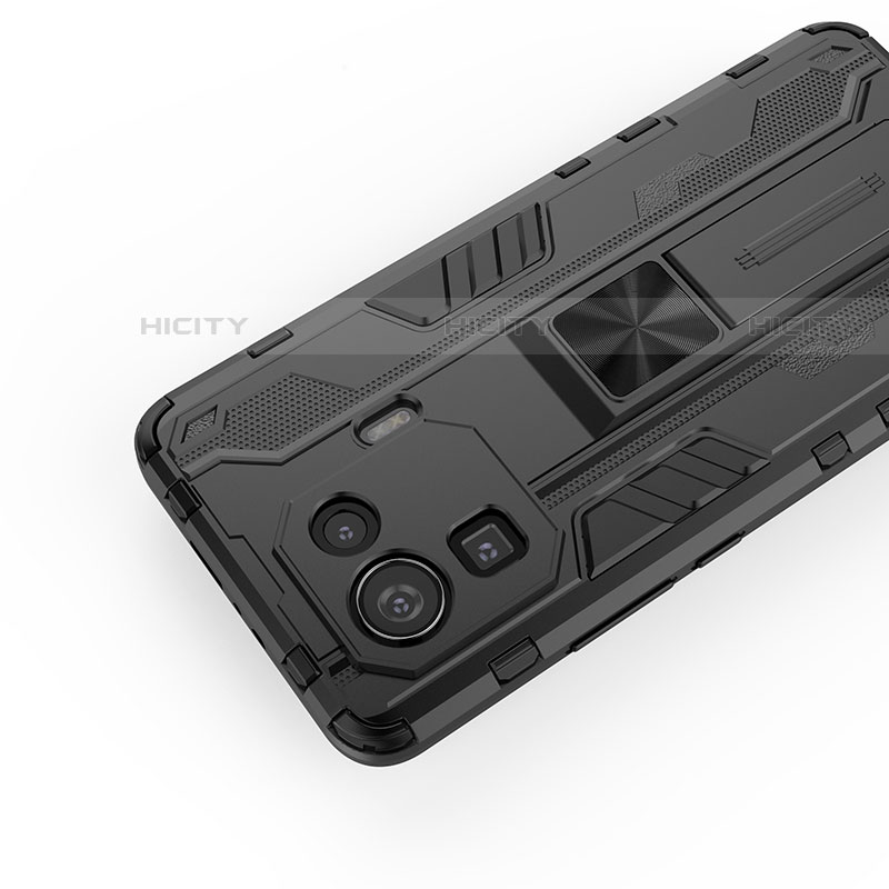 Custodia Silicone e Plastica Opaca Cover con Magnetico Supporto A02 per Xiaomi Mi 11 Pro 5G