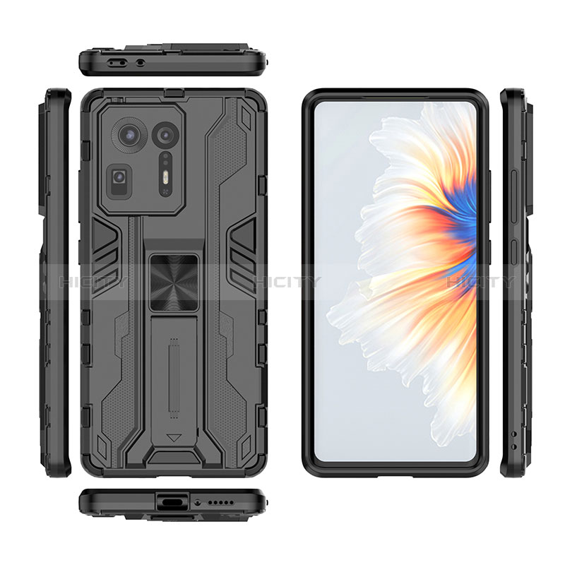 Custodia Silicone e Plastica Opaca Cover con Magnetico Supporto KC1 per Xiaomi Mi Mix 4 5G