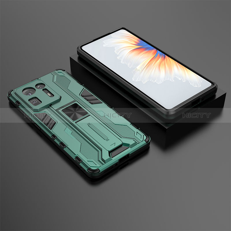 Custodia Silicone e Plastica Opaca Cover con Magnetico Supporto KC1 per Xiaomi Mi Mix 4 5G