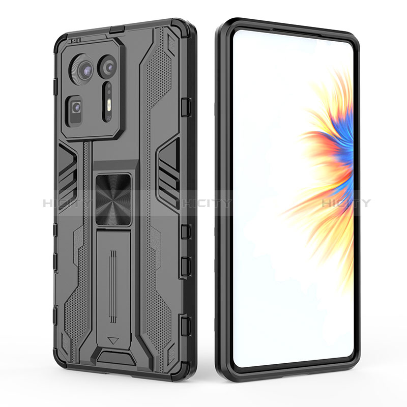 Custodia Silicone e Plastica Opaca Cover con Magnetico Supporto KC1 per Xiaomi Mi Mix 4 5G