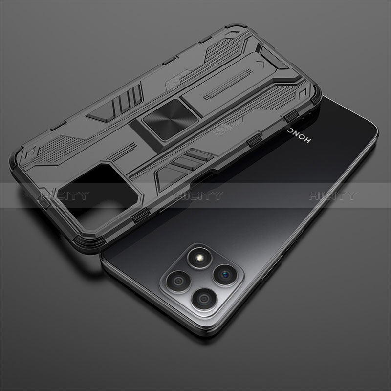 Custodia Silicone e Plastica Opaca Cover con Magnetico Supporto KC2 per Huawei Honor X30i