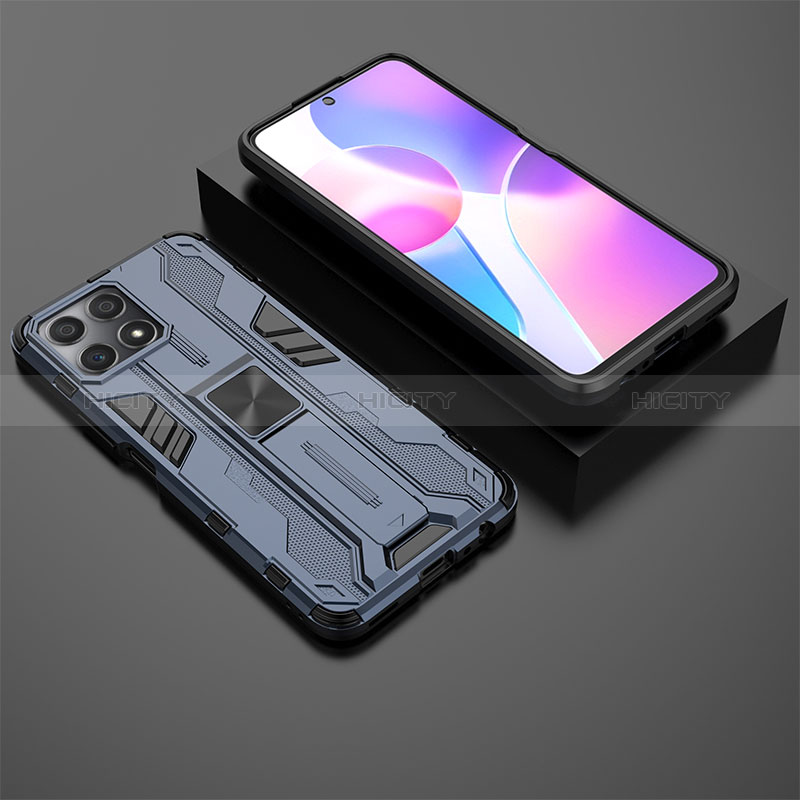 Custodia Silicone e Plastica Opaca Cover con Magnetico Supporto KC2 per Huawei Honor X30i