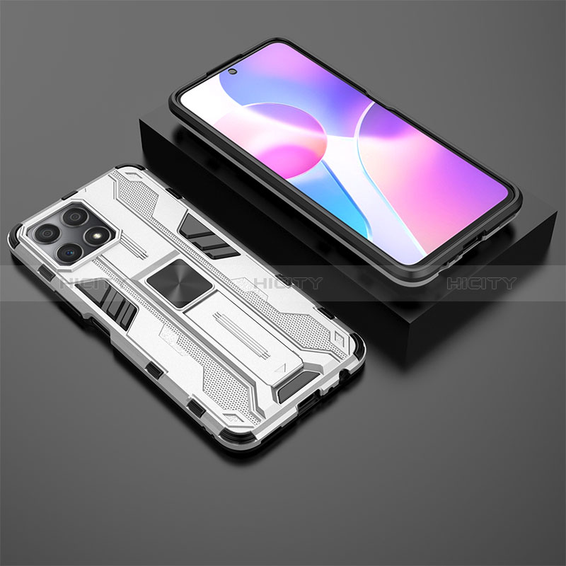 Custodia Silicone e Plastica Opaca Cover con Magnetico Supporto KC2 per Huawei Honor X30i