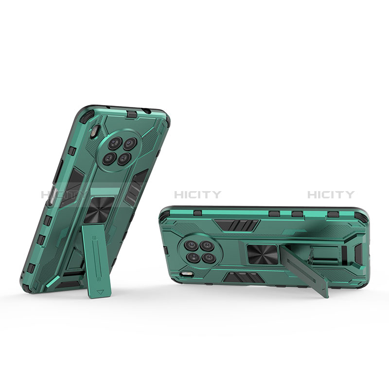 Custodia Silicone e Plastica Opaca Cover con Magnetico Supporto KC2 per Huawei Nova 8i