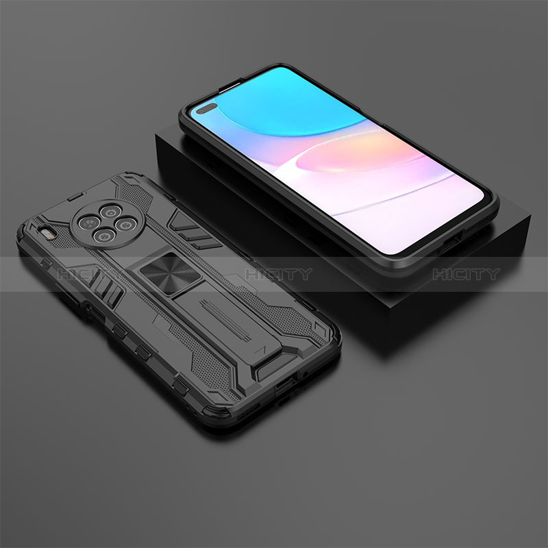 Custodia Silicone e Plastica Opaca Cover con Magnetico Supporto KC2 per Huawei Nova 8i