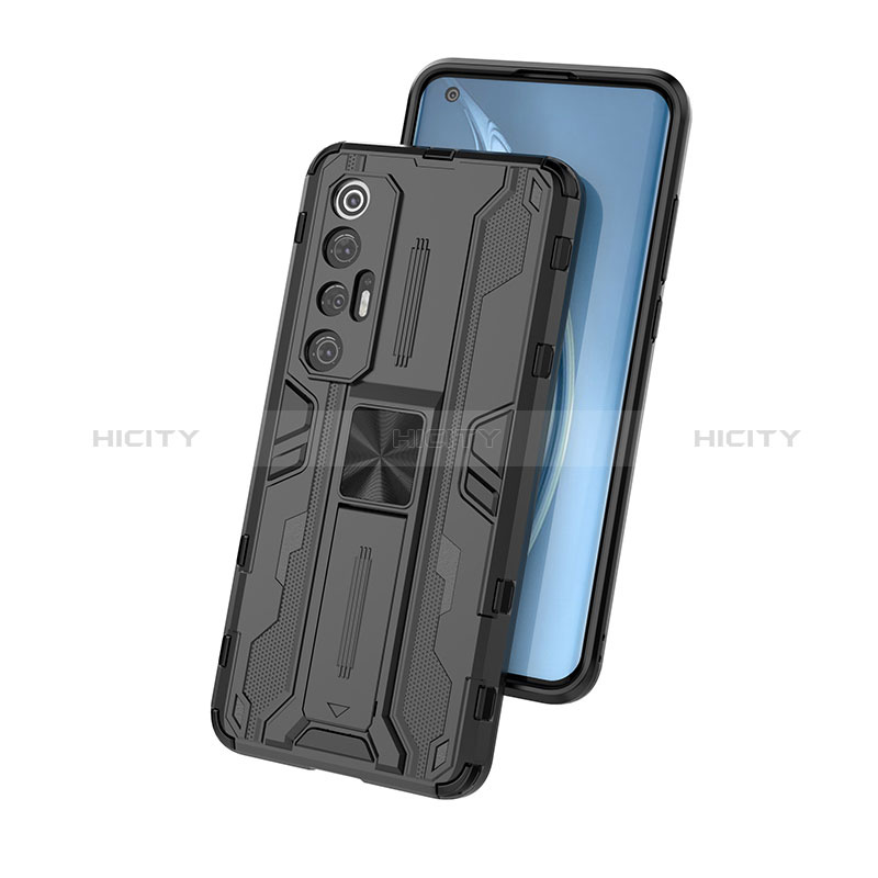 Custodia Silicone e Plastica Opaca Cover con Magnetico Supporto KC2 per Xiaomi Mi 10S 5G