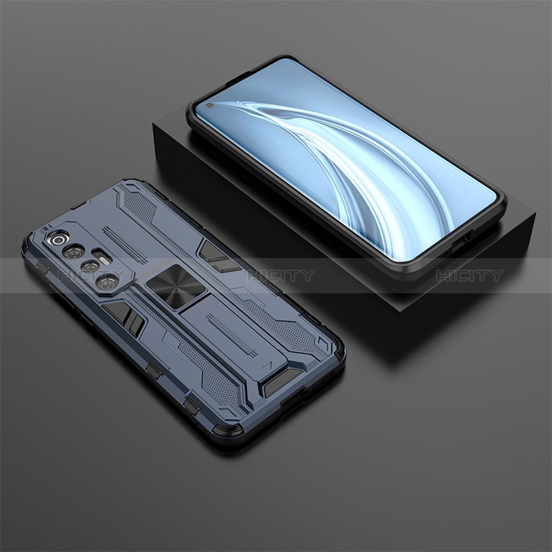 Custodia Silicone e Plastica Opaca Cover con Magnetico Supporto KC2 per Xiaomi Mi 10S 5G