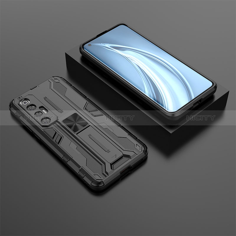 Custodia Silicone e Plastica Opaca Cover con Magnetico Supporto KC2 per Xiaomi Mi 10S 5G