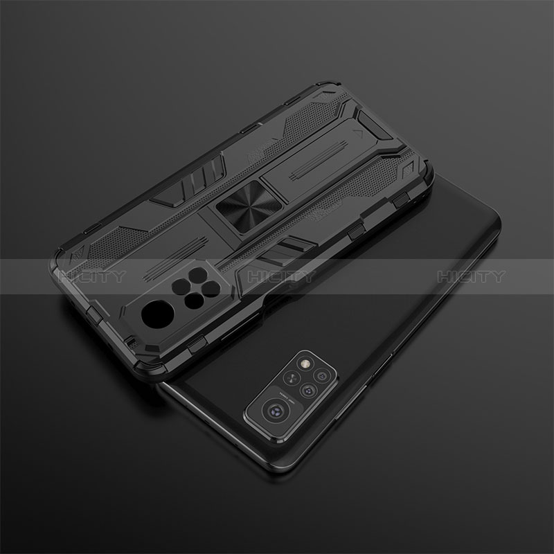 Custodia Silicone e Plastica Opaca Cover con Magnetico Supporto KC2 per Xiaomi Mi 10T 5G