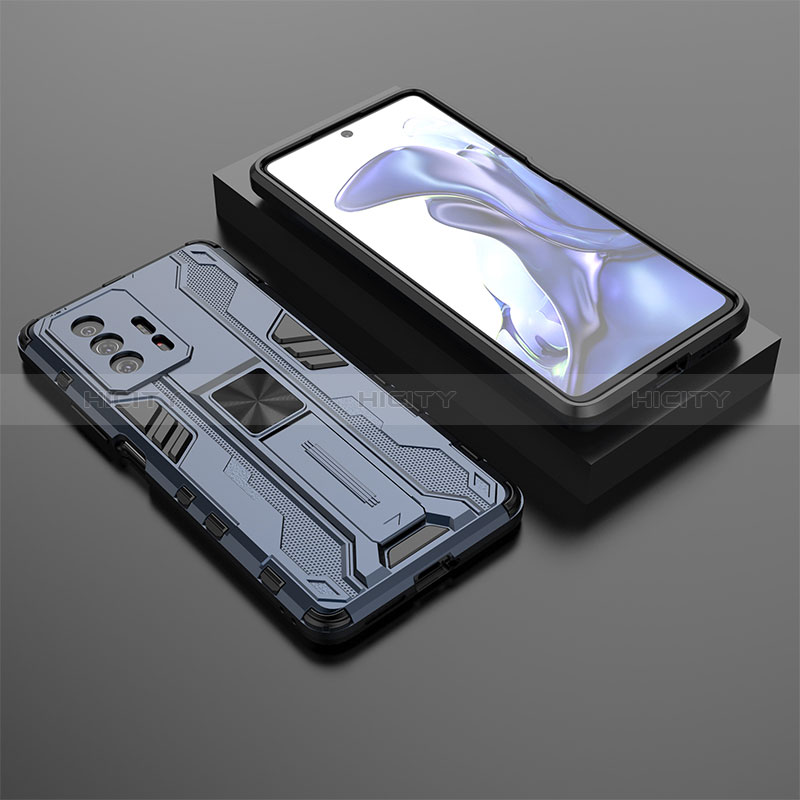 Custodia Silicone e Plastica Opaca Cover con Magnetico Supporto KC2 per Xiaomi Mi 11T 5G