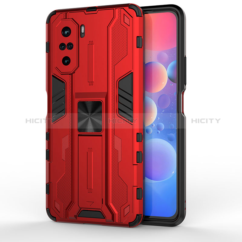 Custodia Silicone e Plastica Opaca Cover con Magnetico Supporto KC2 per Xiaomi Mi 11X 5G