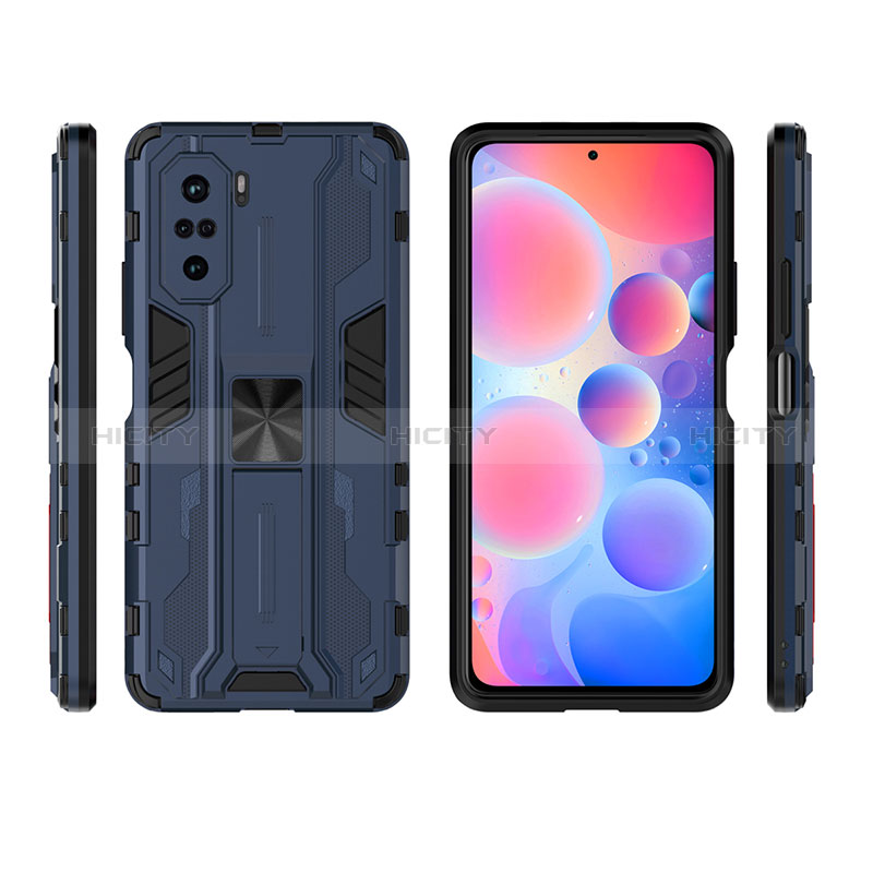 Custodia Silicone e Plastica Opaca Cover con Magnetico Supporto KC2 per Xiaomi Mi 11X Pro 5G