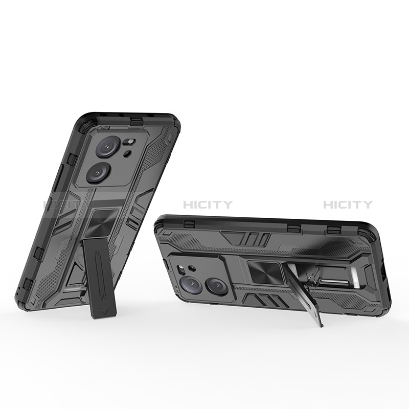 Custodia Silicone e Plastica Opaca Cover con Magnetico Supporto KC2 per Xiaomi Redmi K60 Ultra 5G