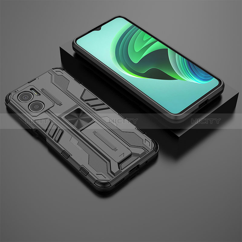 Custodia Silicone e Plastica Opaca Cover con Magnetico Supporto KC2 per Xiaomi Redmi Note 11E 5G