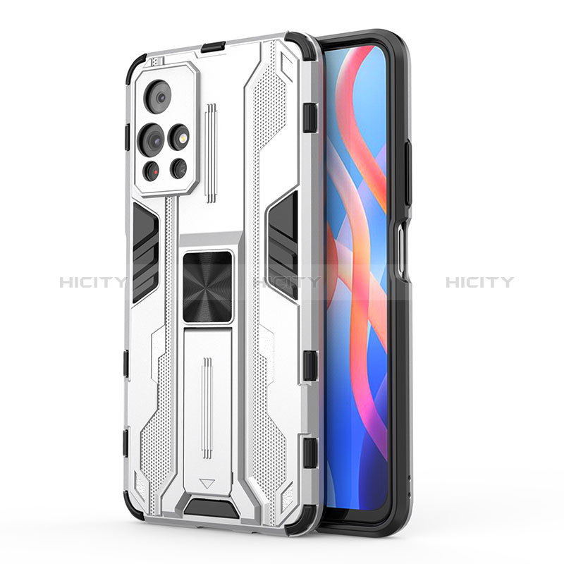 Custodia Silicone e Plastica Opaca Cover con Magnetico Supporto KC2 per Xiaomi Redmi Note 11S 5G