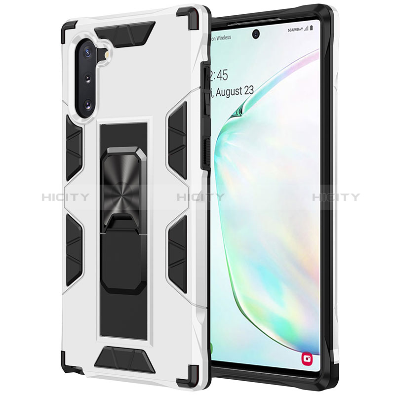 Custodia Silicone e Plastica Opaca Cover con Magnetico Supporto MQ1 per Samsung Galaxy Note 10 5G