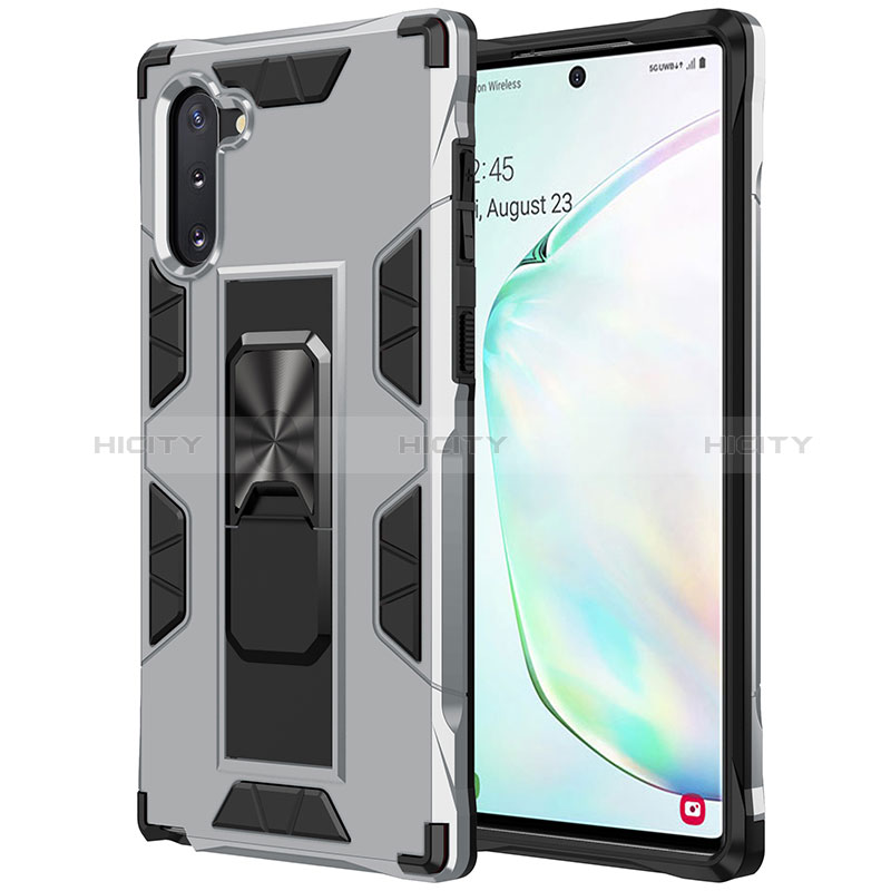 Custodia Silicone e Plastica Opaca Cover con Magnetico Supporto MQ1 per Samsung Galaxy Note 10 5G