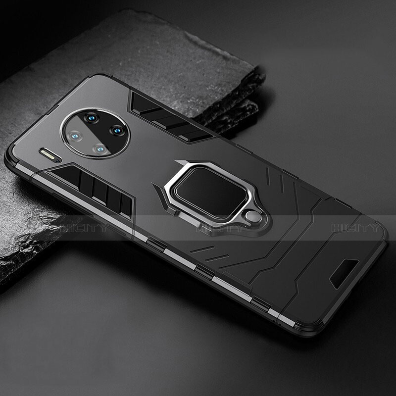 Custodia Silicone e Plastica Opaca Cover con Magnetico Supporto per Huawei Mate 30 Pro