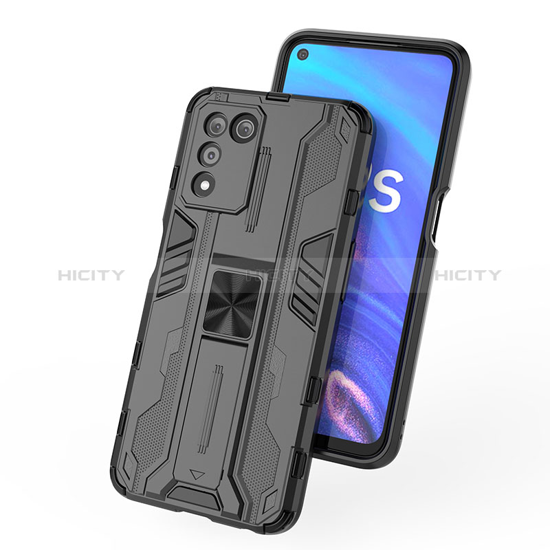 Custodia Silicone e Plastica Opaca Cover con Magnetico Supporto per Oppo K9S 5G