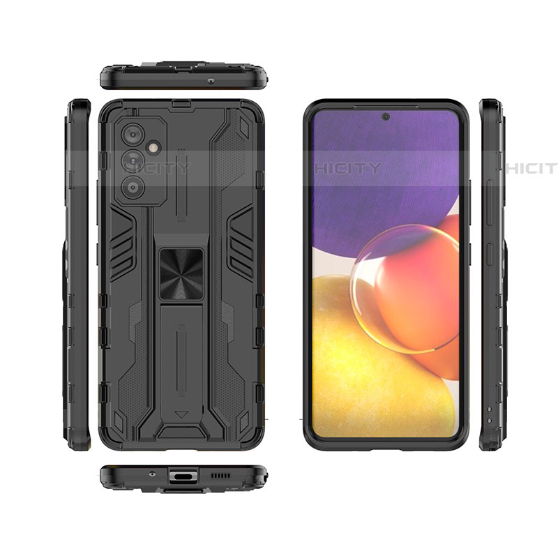 Custodia Silicone e Plastica Opaca Cover con Magnetico Supporto per Samsung Galaxy A34 5G