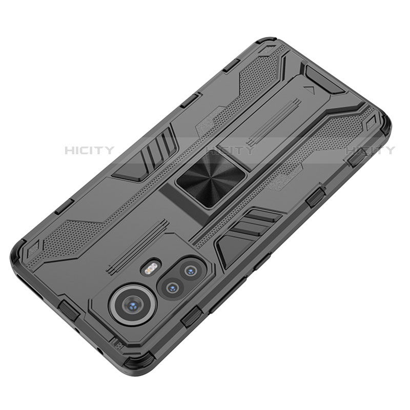 Custodia Silicone e Plastica Opaca Cover con Magnetico Supporto per Xiaomi Mi 12S Pro 5G