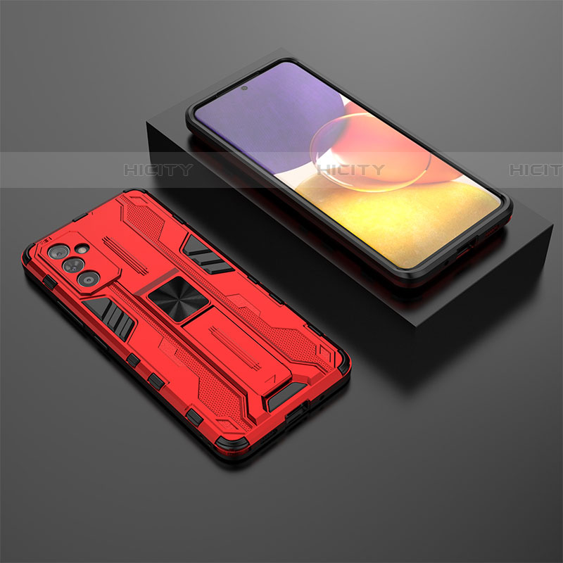 Custodia Silicone e Plastica Opaca Cover con Magnetico Supporto T01 per Samsung Galaxy A24 4G