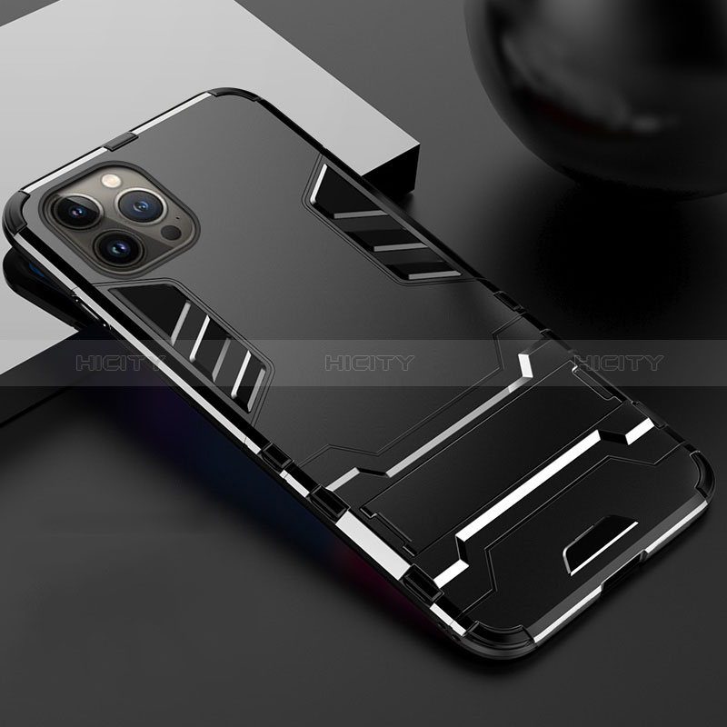 Custodia Silicone e Plastica Opaca Cover con Supporto A01 per Apple iPhone 14 Pro Max