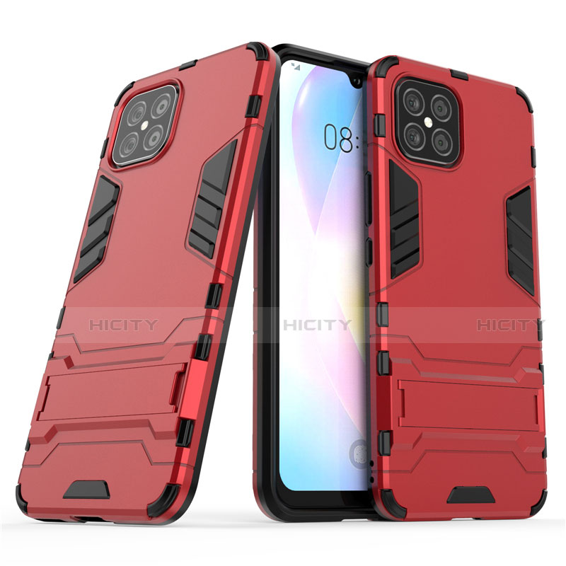 Custodia Silicone e Plastica Opaca Cover con Supporto A01 per Huawei Nova 8 SE 5G