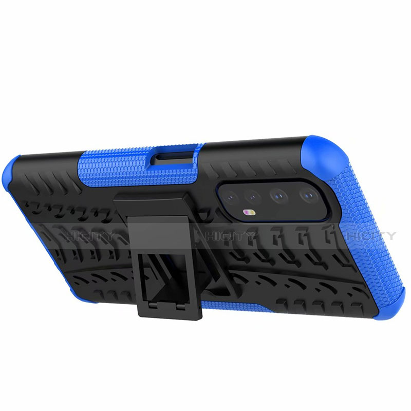 Custodia Silicone e Plastica Opaca Cover con Supporto A01 per Realme Narzo 20 Pro