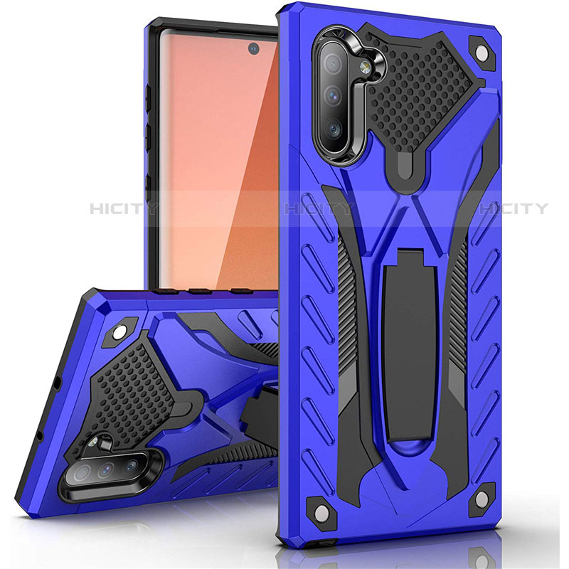 Custodia Silicone e Plastica Opaca Cover con Supporto A01 per Samsung Galaxy Note 10 5G