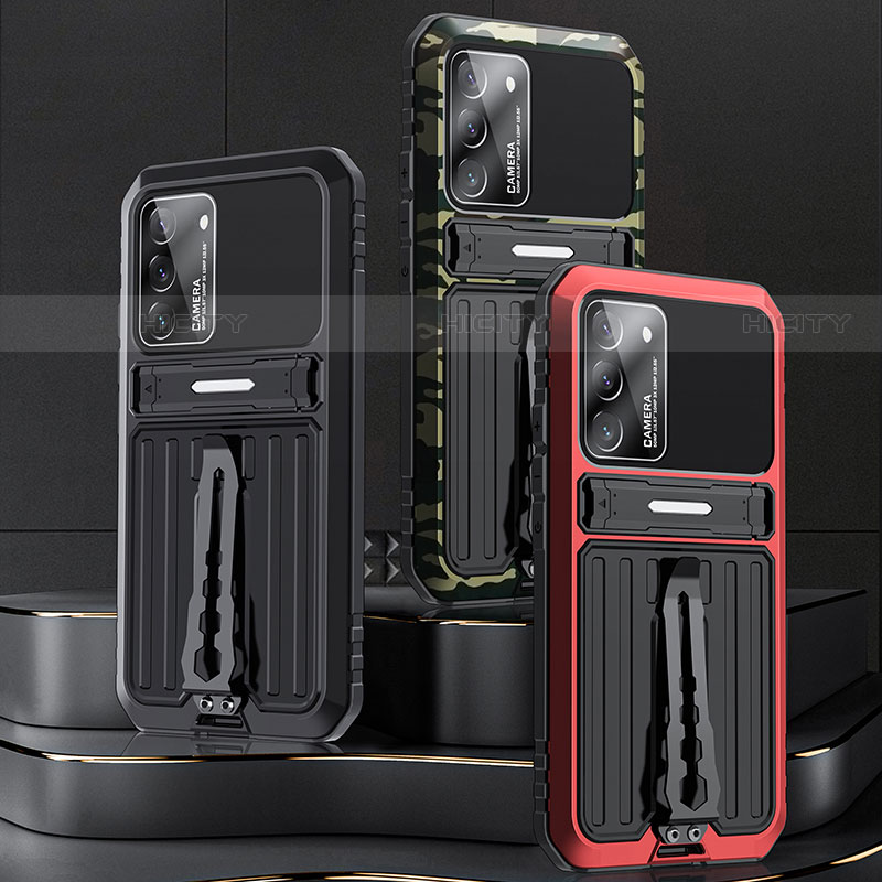 Custodia Silicone e Plastica Opaca Cover con Supporto A01 per Samsung Galaxy S21 FE 5G