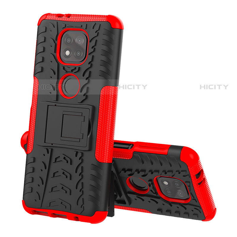 Custodia Silicone e Plastica Opaca Cover con Supporto A02 per Motorola Moto G Power (2021)