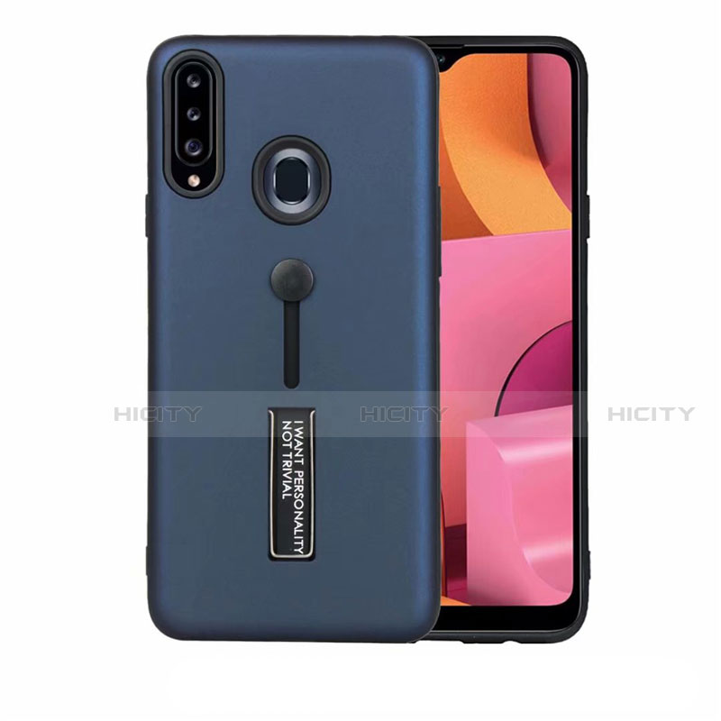 Custodia Silicone e Plastica Opaca Cover con Supporto A03 per Samsung Galaxy A20s